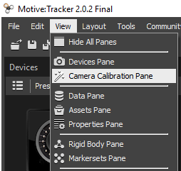 Camera Calibration Pane